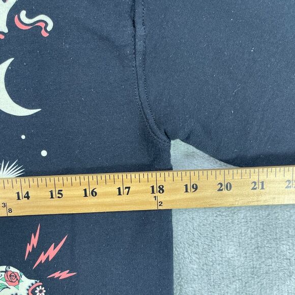 Riot Society Hoodie Men Small Back Cotton Fiesta Til Death Skulls Tress Pullover - Picture 8 of 12